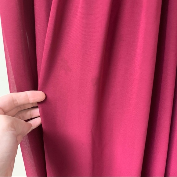 Hayley Paige Occasions Chiffon And Lace Keyhole Cutout Back Dress Size‎ 12 - Picture 6 of 13